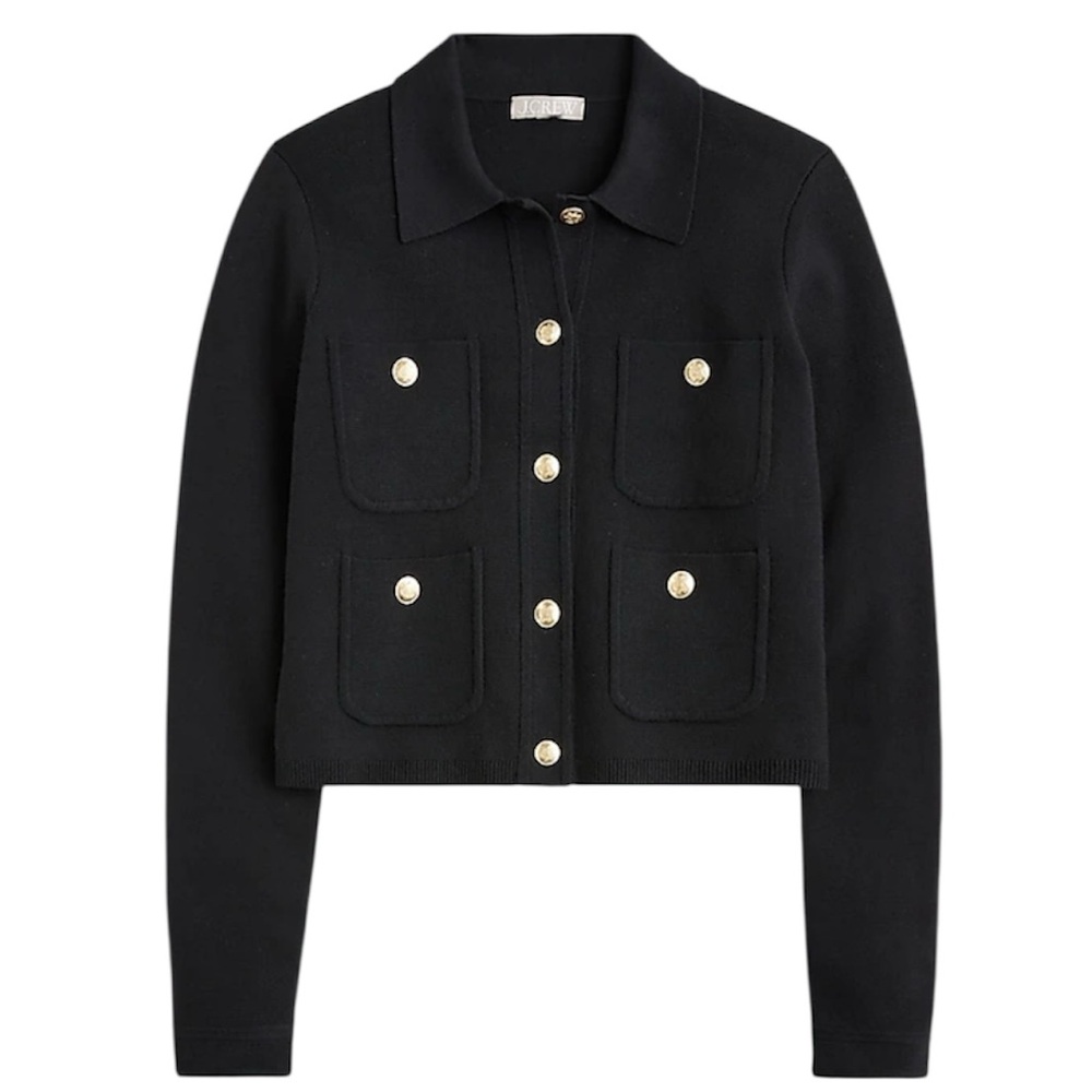 J.Crew Lady Sweater Jacket | Size Large | Black
Bouclé Knit | Layering Staple - Picture 4 of 10
